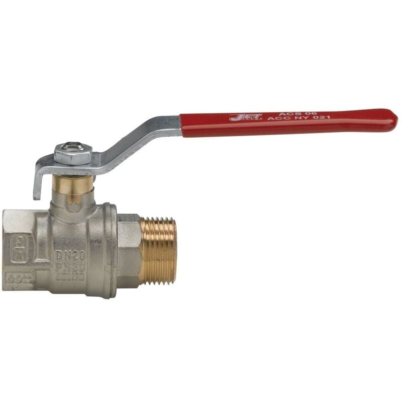 vanne à sphère en laiton - mâle / femelle - 2 pouces - altech