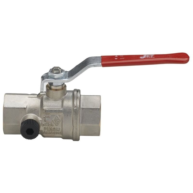 Vanne à sphère en laiton avec purge - femelle / femelle - 1 pouce 1/4 Altech