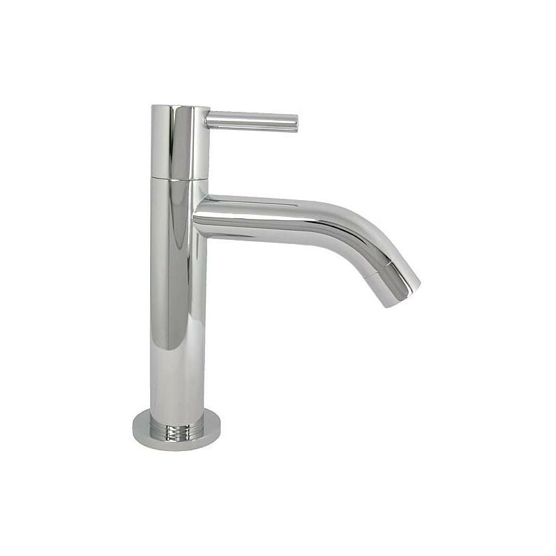 Robinet eau froide twin chromé, sans garniture évacuation saillie 90 mm