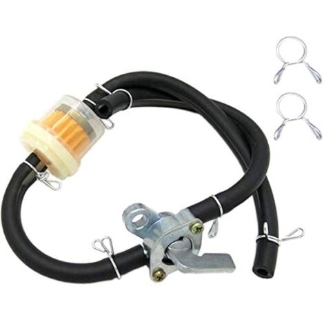 Robinet Universel Robinet Petcock Interrupteur d'essence Filtre à Carburant Ligne de Tuyau d'essence pour 50 70 90110125 150cc ATV, pièce de Rechange de Moteur de générateur de gaz