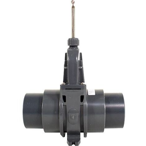 Robinet-vanne PVC avec 2 tubulures DN100