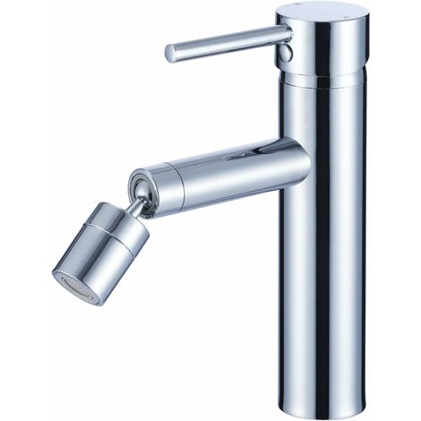 Robinets de Lavabo Pivotant à 360° Robinets pour Lavabo Mitigeur Chrome 2 Flux Filtre à Eau Mitigeur Mitigeur Monocommande en Acier Inoxydable