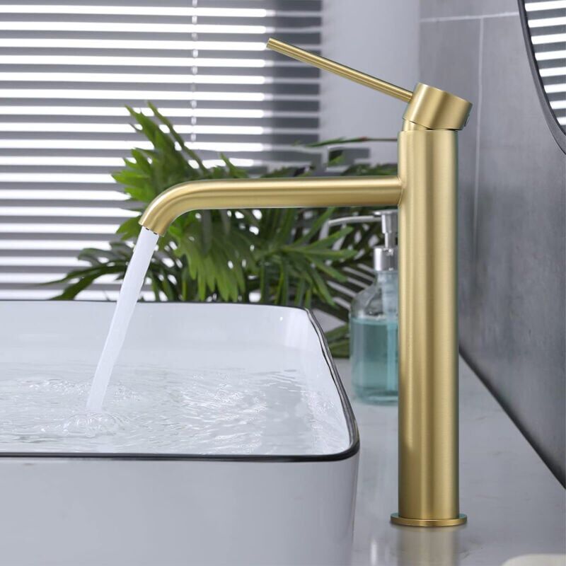 Basetbl - Robinets de lavabo Rea Lungo L.Gold haut - or