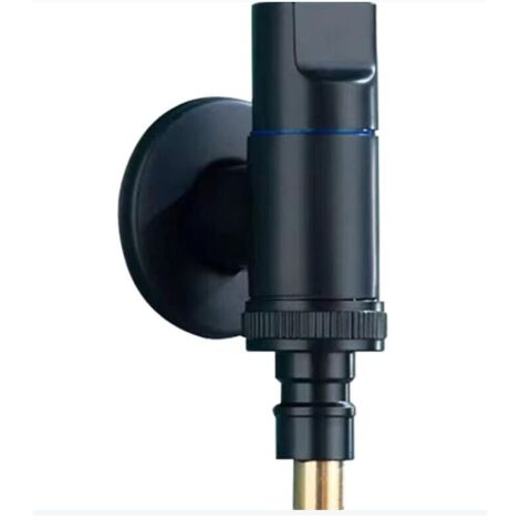Robinets De Machine à Laver Soild Laiton Simple Froid Fixé Au Mur Vadrouilles De Jardin Robinet De Piscine Ménage Vanne D'Arrêt D'Eau Automatique Vanne Triangulaire Vanne D'Arrêt D'Eau Pour De De