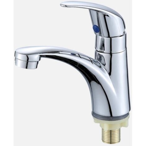 Robinets de Robinet mitigeur Un Trou Robinet de lavabo de Salle de Bain Singe Froid cuivre Navire évier Eau