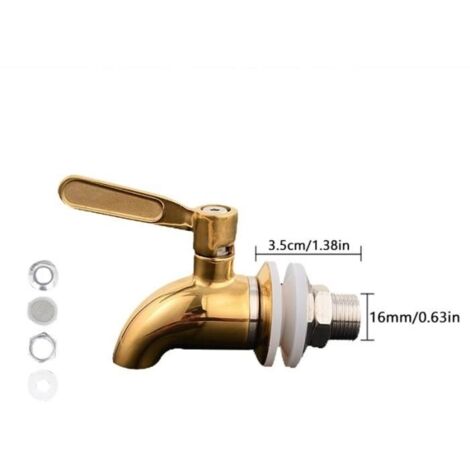 Robinetterie cuisine,Robinet distributeur de boissons en acier inoxydable,12mm 16mm,pour boissons,vin,baril,robinet à eau - Type 03