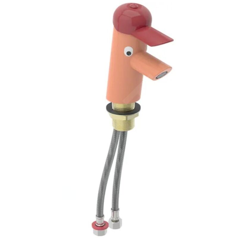 Geberit Bambini - mitigeur de lavabo pour enfant, rouge carmin/orange 116.207.FY.1