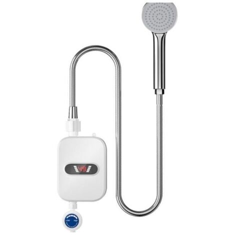 ROBINETTERIE DE SALLE DE BAIN Chauffe- Instantané Douche 220V Robinet de Salle de Bain Chauffe- 3500W Affichage NuméRique Prise UE