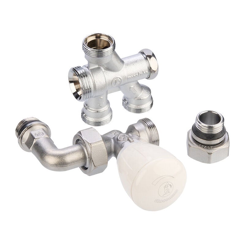 Robinet monotube - R436/2TG Giacomini 4 voies - 1/2' x 16