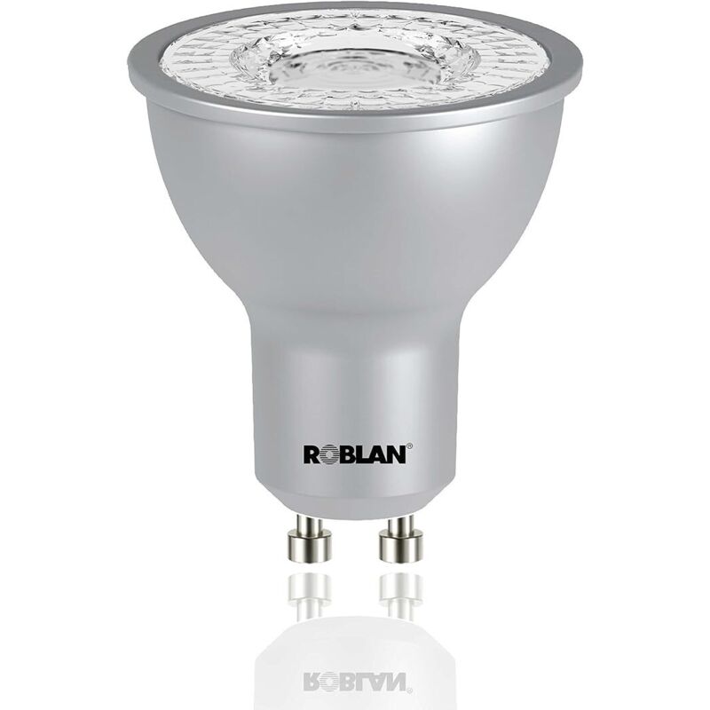 Roblan - ECOSKYF100 Ampoule GU10, 6 w, Blanc froid, 1 unité (paquet de 1)