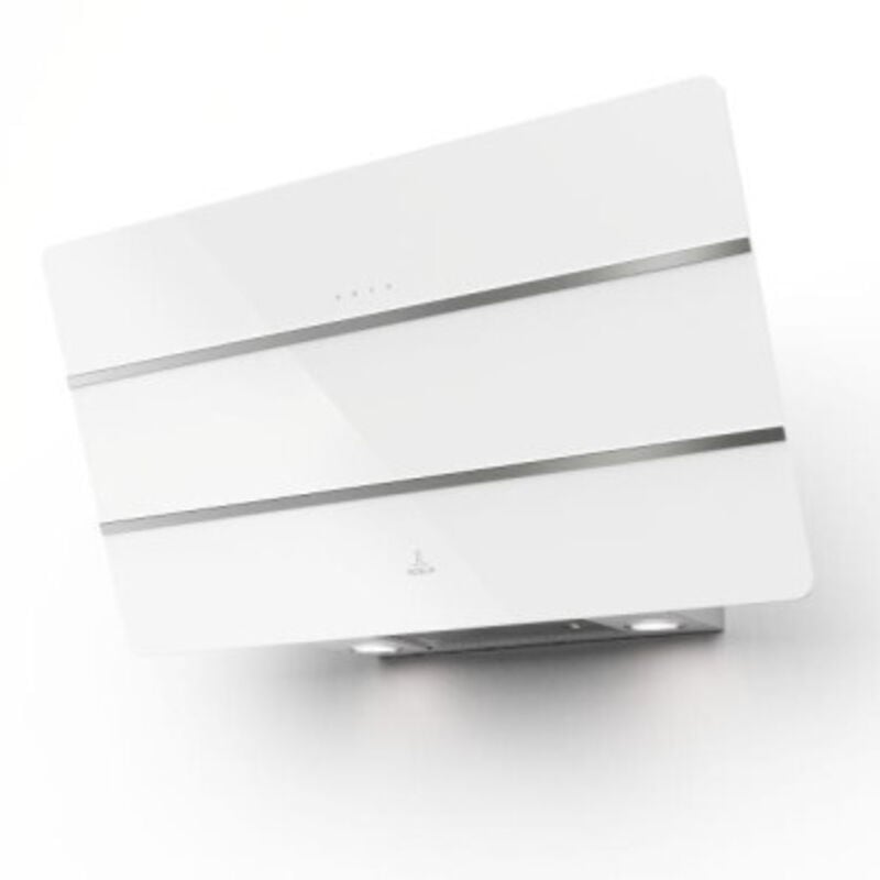 ROBLIN Hotte décorative inclinée aspirante inox verre Largeur 80cm Débit d'air 730m3/h