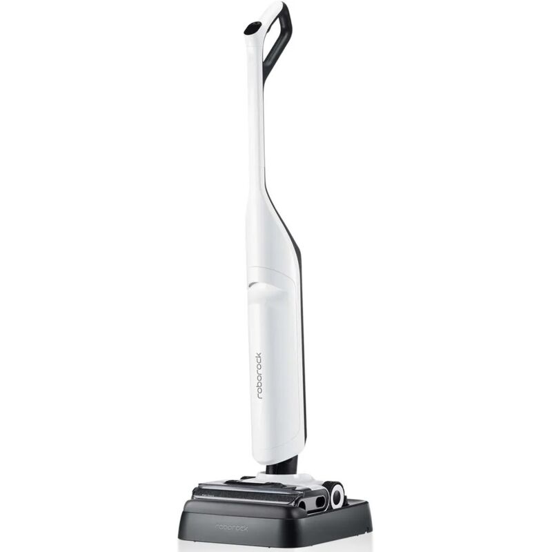 Roborock - Flexi Pro Humides & Sèches Aspirateur Balai sans Fil 17,000Pa, Aspirateur Laveur avec Lampe led, Nettoyage Bord à Bord, Rouleau