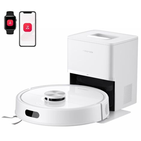 Aspirateur Robot Roborock Q7 BF+，8000 Pa - Double Anti-emmêlement ,Nettoyage Sec/Humide,avec Base Autonettoyante,Alexa/WiFi/APP Contrôlé,Tapis Poils d'Animaux， Mise à niveau du Q7 max+/Q5MAX+/Q5 Pro