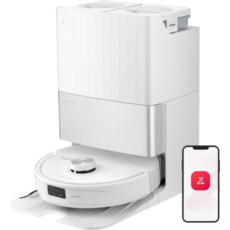 Roborock Qrevo Master 10.000 Pa Saugroboter mit All-in-One-Dock AI-Hindernisvermeidung/Heißwasser-Moppwäsche/FlexiArm-Design Kantenreinigung/APP