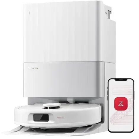 Aspirateur Robot Roborock Qrevo S5V ,12 000 Pa - double fonction anti-enchevêtrement ,Mop lift, Séchage à l'air chaud , Nettoyage automatique à la serpillière - Mise à niveau Qrevo Pro/S7 Max Ultra