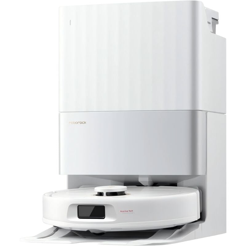 Roborock - Qrevo 5AE Aspirateur robot, 12 000 Pa, système anti-emmêlement, séchage à air chaud, station multifonction, évitement intelligent des