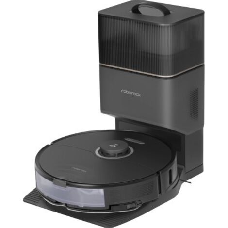 Roborock S8+ Aspirateur Robot Laveur Noir Puissant