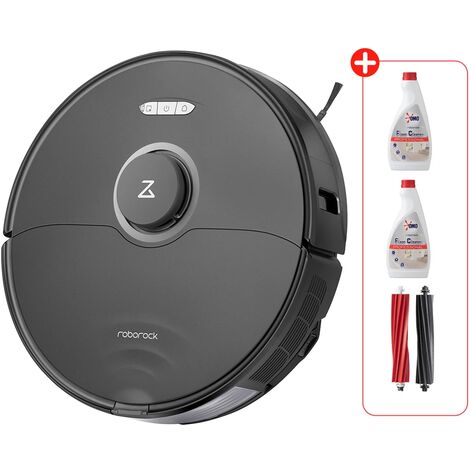 Roborock S8，Robot aspirador Negro Navegación PreciSense® LiDAR Cepillo DuoRoller Mapeo 3D Potencia 6000pa Sistema VibraRise®（Actualización del S7）con 2 PCS filtros/paños/cepillos laterales