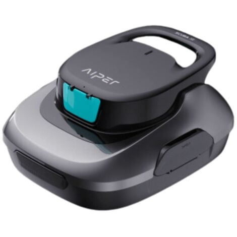 AIPER Scuba SE Robot Piscine, Aspirateur Piscine sans Fil, 90 Minutes de Nettoyage, Stationnement Automatique, Nettoyeur de Piscine Compact et Léger, Idéal pour Les Piscines Hors Sol 80㎡ (Améliorée)