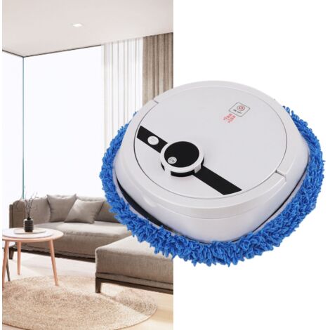 Robot aspirador automático – Blanco – ABS y fibra de vidrio – Batería de 2400 mAh, 120 minutos de autonomía – Incluye kit de limpieza