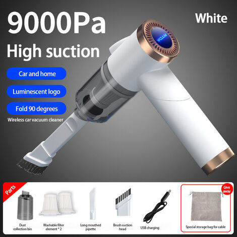 Robot aspirador automático para coche, aspirador plegable inalámbrico de 9000Pa, 3 en 1, máquina de limpieza en seco y húmedo de 120W,CHINA,Vacuum Cleaner