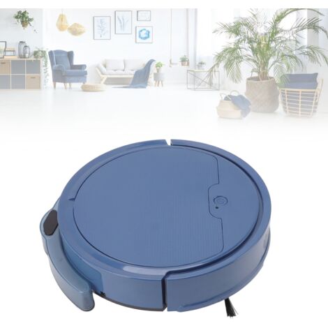 Robot aspirador inteligente con 3 funciones, potencia de succión de 2000 Pa, control por aplicación, función de carga USB, color azul, 1602 g, ABS, 80 min.