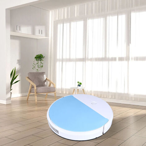 Robot aspirador inteligente con gran potencia de succión, inalámbrico, automático para suelos duros y alfombras, batería de 1500 mAh.
