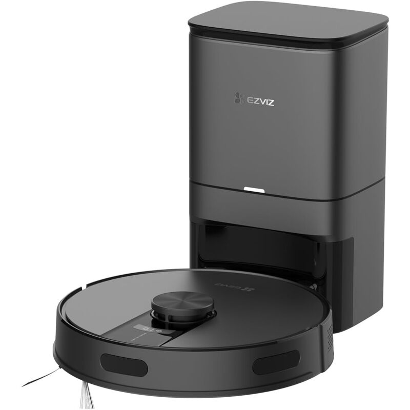 Robot aspirapolvere lavapavimenti connesso Nero RE4 Plus Ezviz