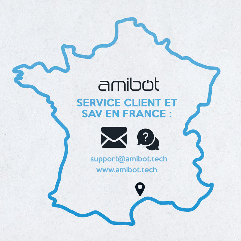 Robot aspirateur et laveur AMIBOT Animal XL H2O Connect Pieces detachees robot aspirateur amibot Expert 2020