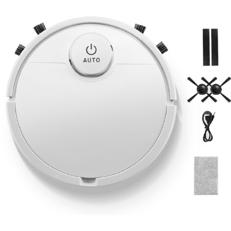 Robot Aspirateur Intelligent à Commande Tactile pour Sols Durs et Carrelage