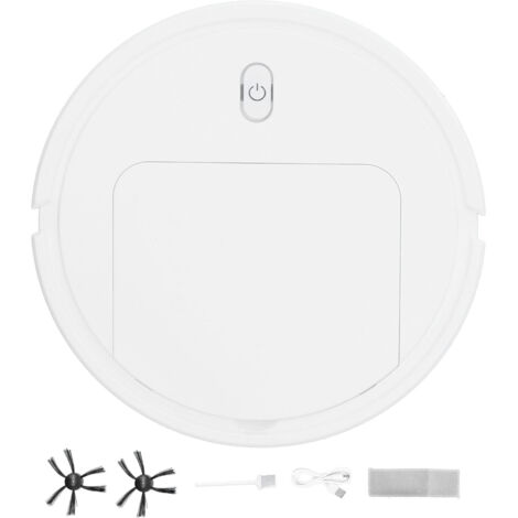 Robot Aspirateur Intelligent Automatique pour Sols avec Recharge USB - Blanc