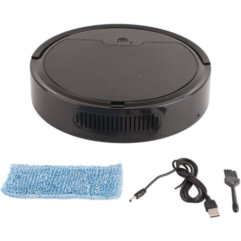 Robot Aspirateur Intelligent pour Maison avec Contrôle APP Mini Noir ABS 27x6.5cm