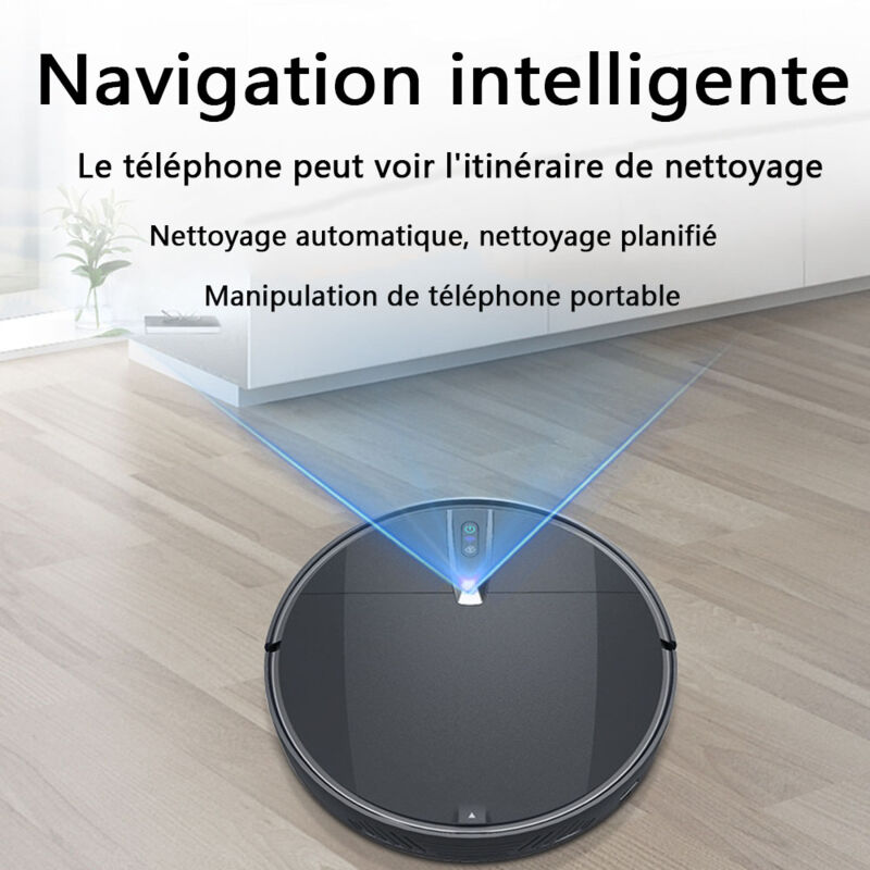 Wottes - Robot Aspirateur Laveur 2000Pa Laveur de Sol Max