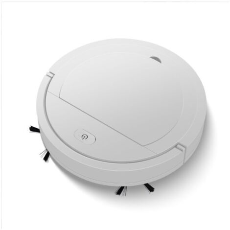 Robot Aspirateur, Laveur de sol, Facile à Utiliser, 3 Modes de Nettoyage, Silencieux, or rose，UBS，Blanc