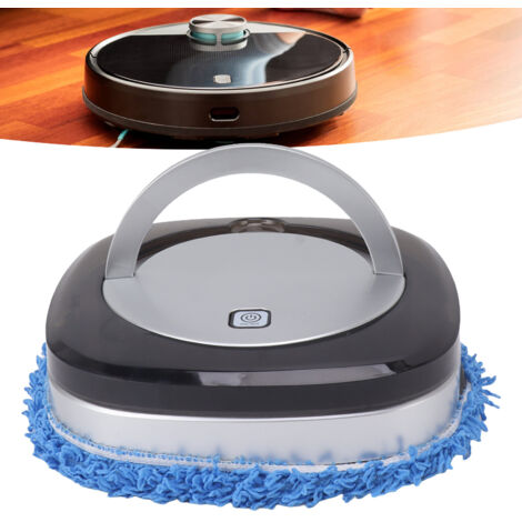 Robot autonome de nettoyage de sols avec réservoir d'eau et système de mopage  Modèle Silver  ABS et Fibre  Batterie 18650 lithium  Dimensions 23x23x6cm