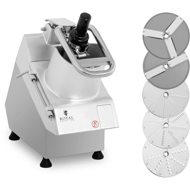 Robot coupe-légumes électrique 750 watts 5 disques diamètre 205 mm