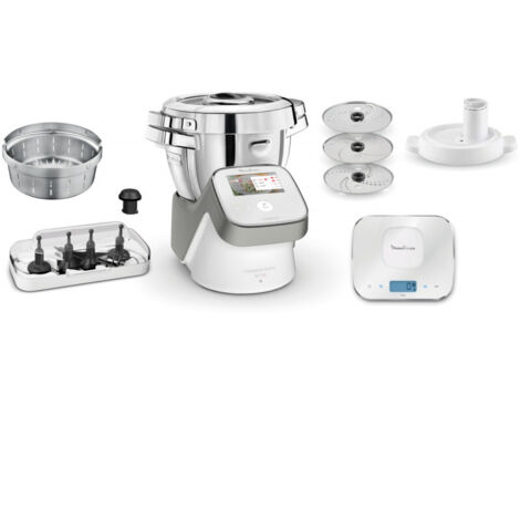 Robot cuiseur Moulinex Companion Touch XL HF938E00 - Gris - 4,5 L - 1550W - 14 fonctions - 13 vitesses