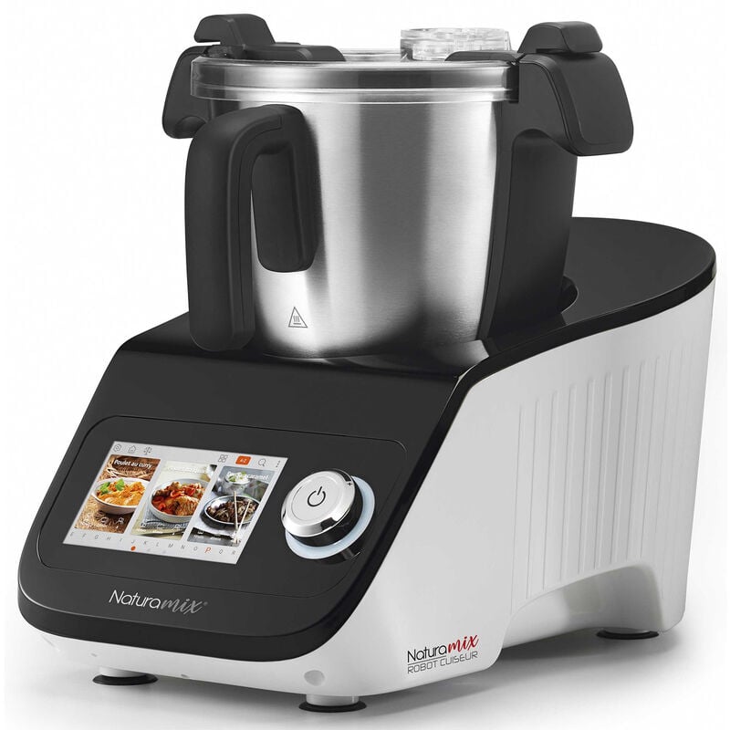 Robot cuiseur multifonctions avec balance intégrée et écran tactile - +600 recettes Naturamix Robot Cuiseur