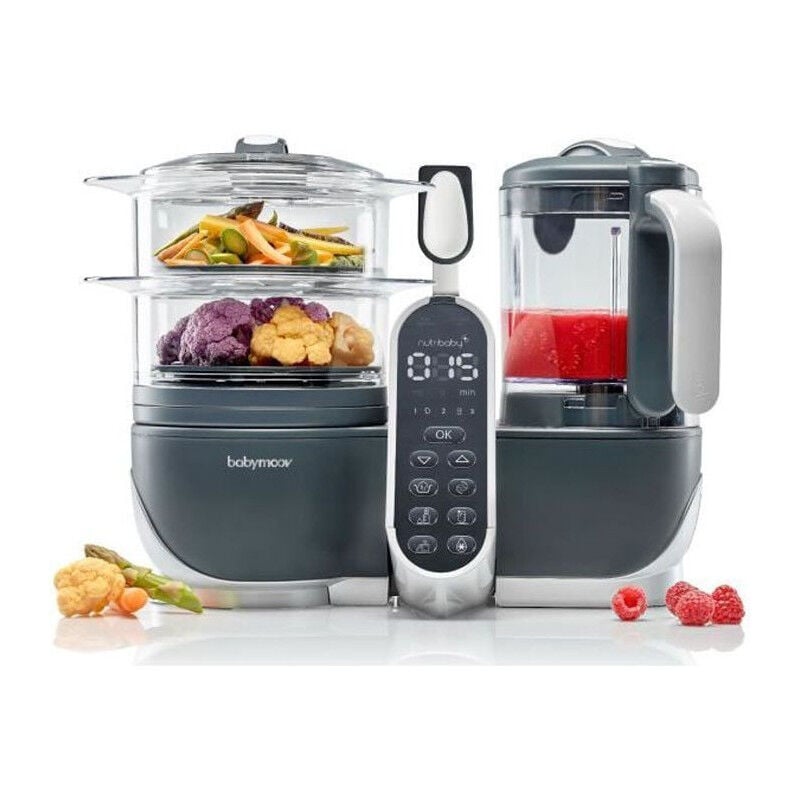 Baby Moov - babymoov Robot Cuisine Bebe Nutribaby + Industrial Grey