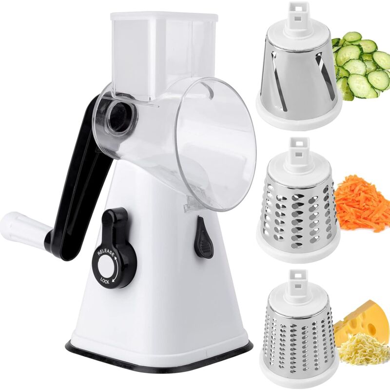 Robot culinaire Carrot Vegetable Cutter Round Slicer Graters Graters Potato Fromage Rredder Food Prowector Hopper Cuisine Kitchen Roulet Gadgets Tool