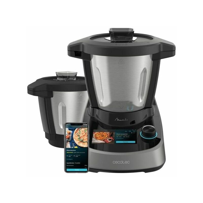 Multicooker Mambo Touch con Caraffa Habana Robot da Cucina 1600W 3,3 Litri 37 Funzioni Inox Nero - Cecotec