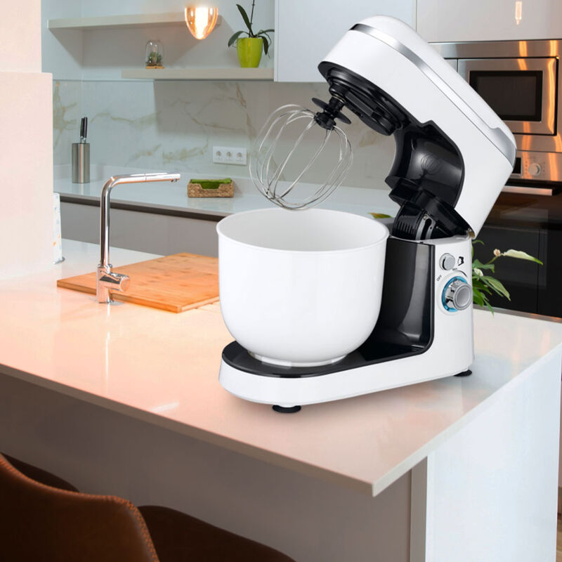 Image of Robot da cucina ciotola impastatrice da cucina robot da cucina, frusta a palloncino, gancio per impastare, interruttore di funzionamento a 5 livelli,