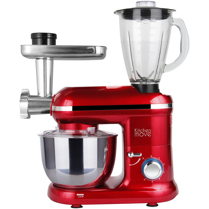 robot da cucina multifunzione 5,5l 1500w rosso - bat-1519bm - kitchen move