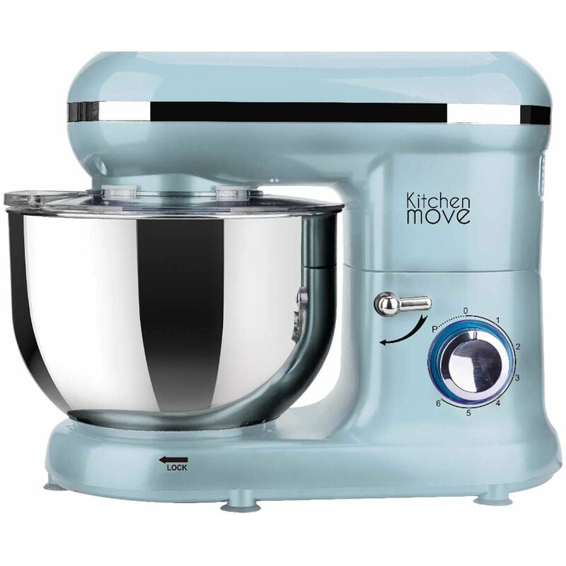 

Robot de cocina multifuncional 1500W bol 5,5L DALLAS Acero azul