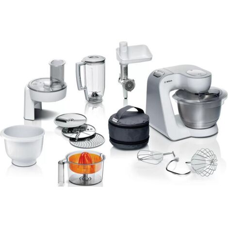 Robot de cuisine BOSCH MUM58258 Série 4 Blanc et Argent