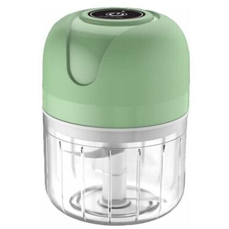 Robot de cuisine électrique - Mini hachoir à ail sans fil - 250 ml - Rechargeable par USB - Amovible - Pour nourriture de bébé, piment, oignons, ail, viande