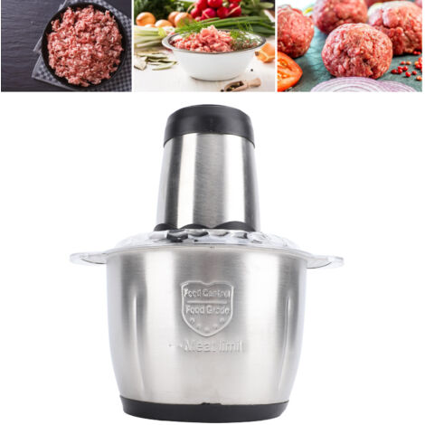 Robot de cuisine multifonction : Hachoir électrique avec moteur cuivre 300W, bol SUS 3L, pour fruits et légumes, sécurité facile, plug US.