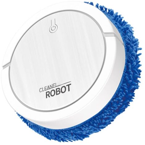 Robot de limpieza UV en seco y húmedo con drenaje automático, desinfección integrada, color blanco roto