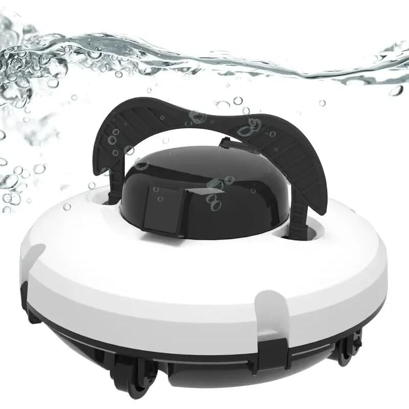 Robot de Nettoyage de Piscine, Robot aspirateur de Piscine sans Fil, Niveau d'étanchéité IPX8, Grande capacité de Batterie 5200 mAh, pour piscines