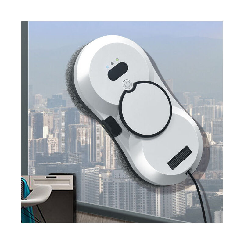 Robot de nettoyage de vitres intelligent, machine de nettoyage de vitres électrique, extérieur, sec et humide, double usage, ultra-mince, double